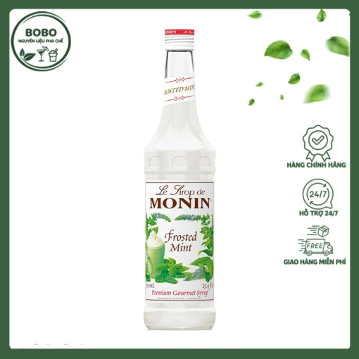 Syrup Monin Bạc Hà Trắng Frosted Mint 700ml