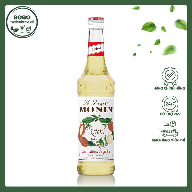 Syrup Monin Vải Lychee 700ml