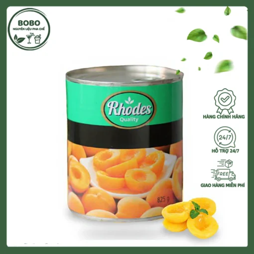 Đào Ngâm Rhodes 825Gr