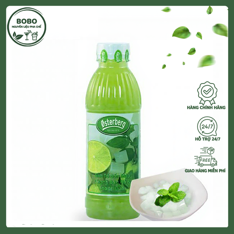 Sinh Tố Osterberg Chanh Bạc Hà & Thạch Dừa- 1L