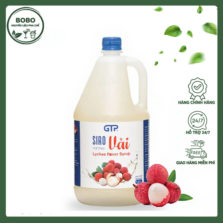 Siro Gtp Vải Chai 1,9L