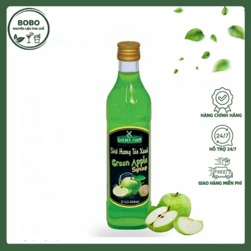 Siro Golden Farm Táo 520Ml
