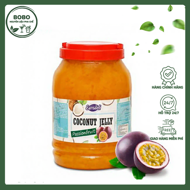 Thạch Dừa Eurodeli Vị Chanh Dây 3.8Kg