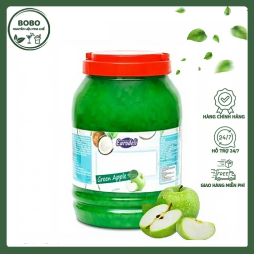 Thạch Dừa Eurodeli Vị Táo Xanh 3.8Kg