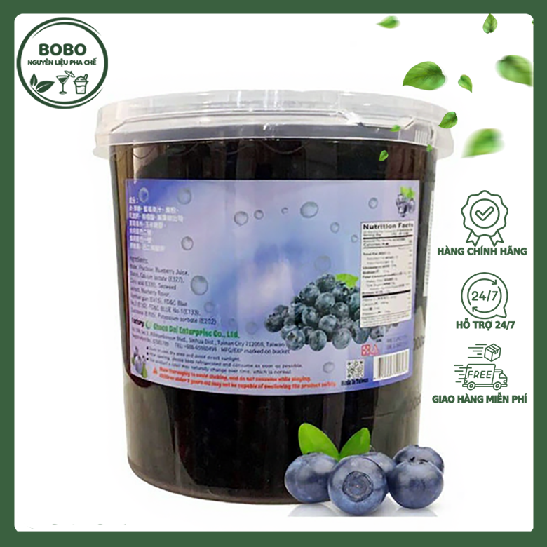 Thạch Thủy Tinh Đài Loan Việt Quất 3,2Kg