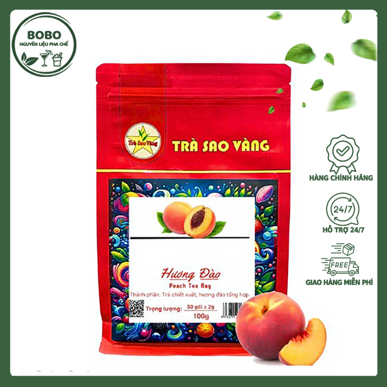 Trà Sao Vàng Túi Nhúng Hương Đào