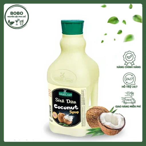 Siro Golden Farm Dừa 2L