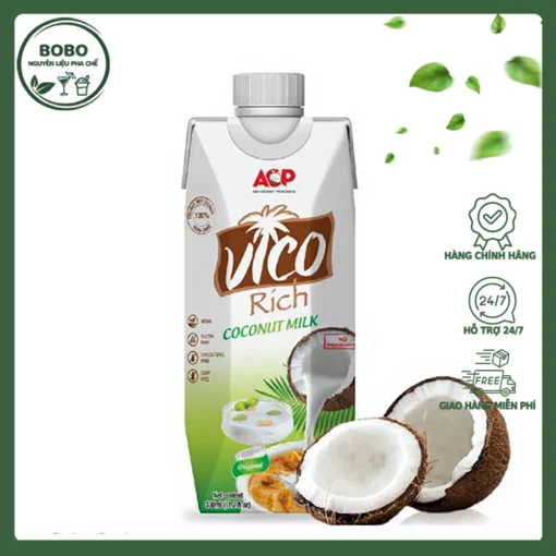Nước Cốt Dừa Vico Rich 330Ml
