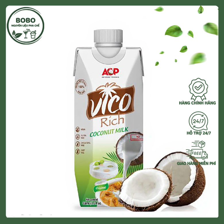 Nước Cốt Dừa Vico Rich 330Ml