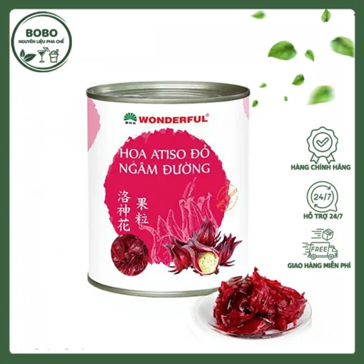 Hoa Atiso Ngâm Nước Đường Wonderfull Lon 950Gr