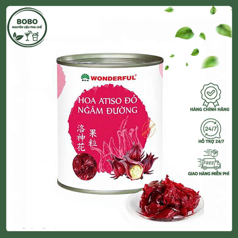 Hoa Atiso Ngâm Nước Đường Wonderfull Lon 950Gr
