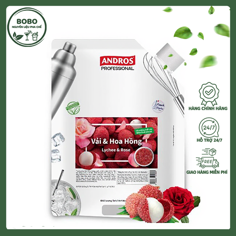 Mứt Chunky Vải Hoa Hồng