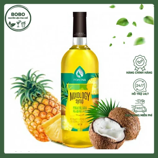 Siro Pomona Dứa Và Dừa 1L