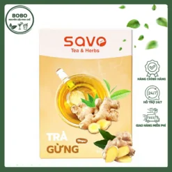 Trà Savo Gừng Hòa Tan Hộp 16 Gói X 12G