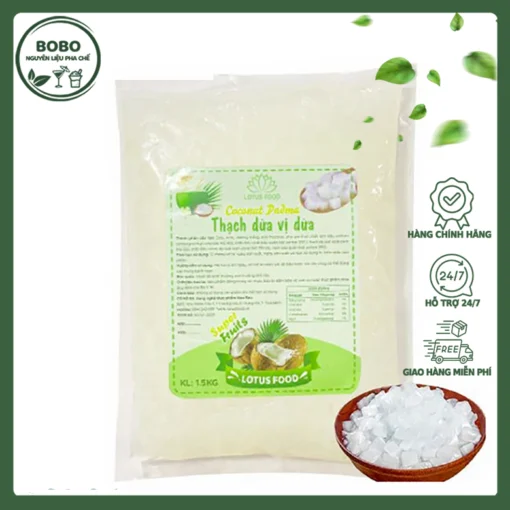 Thạch Dừa Lotus Nguyên Vị 1.5Kg