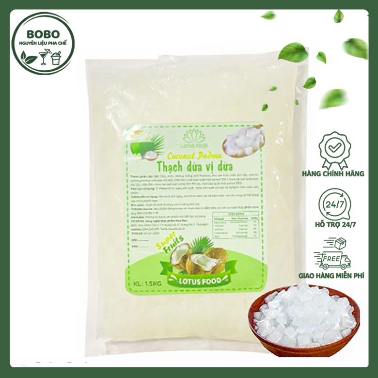 Thạch Dừa Lotus Nguyên Vị 1.5Kg