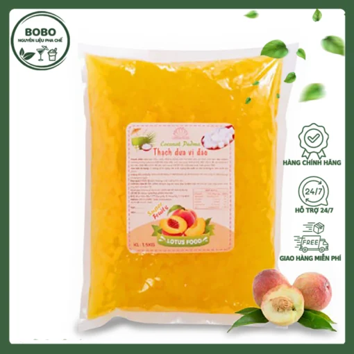 Thạch Dừa Lotus Vị Đào 1.5Kg