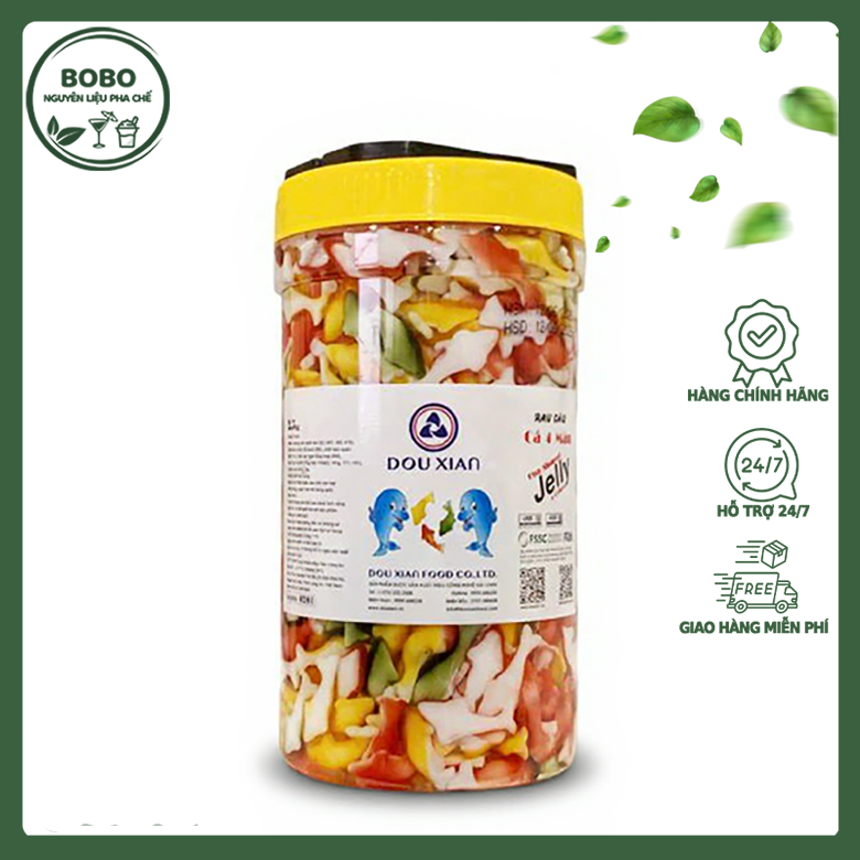 Thạch Dou Xian Cá 4 Màu 2.5Kg