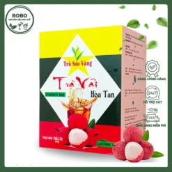 Trà Sao Vàng Vải Hòa Tan Hộp 270Gr