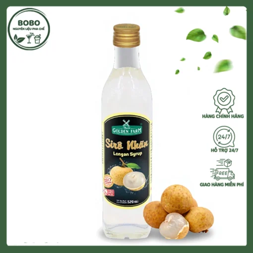 Siro Golden Farm Nhãn 520Ml