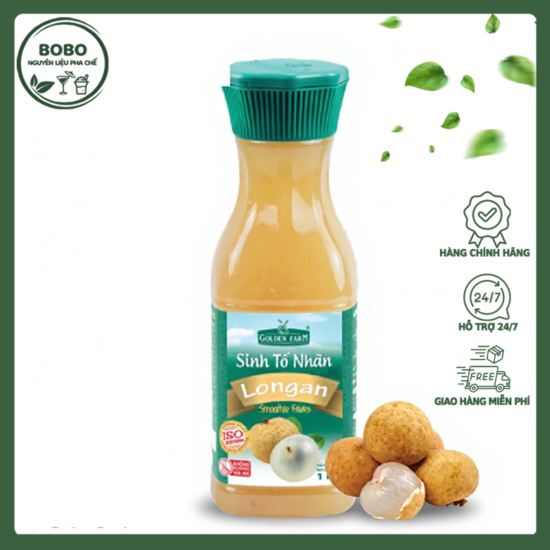 Sinh Tố Golden Farm Nhãn 1L