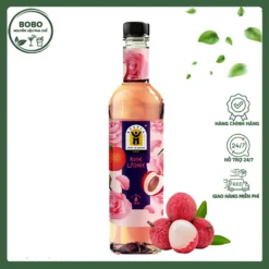 Siro Hestia Vải Hoa Hồng 750Ml