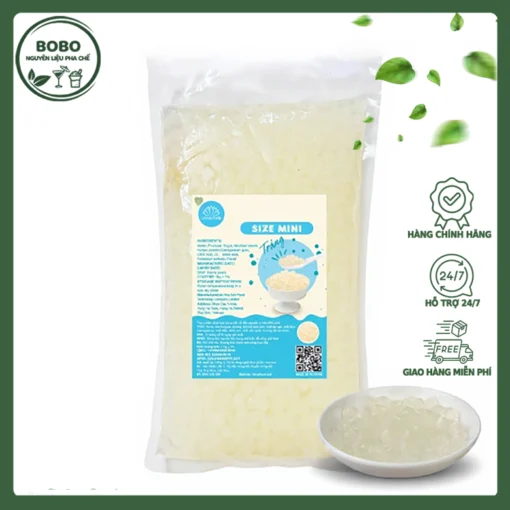 Trân Châu 3Q Bibi Trắng Trơn 2Kg
