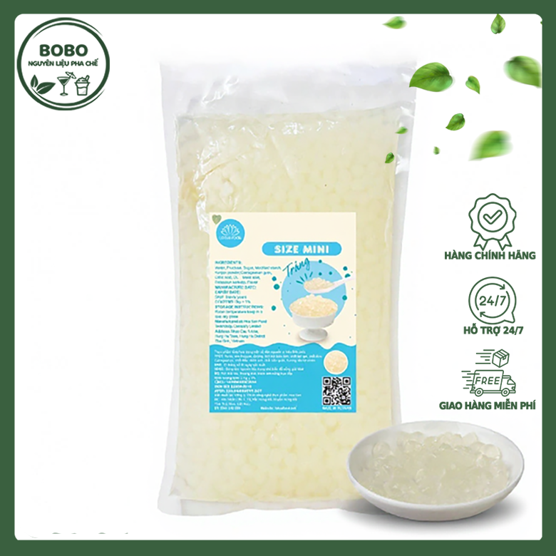 Trân Châu 3Q Bibi Trắng Trơn 2Kg