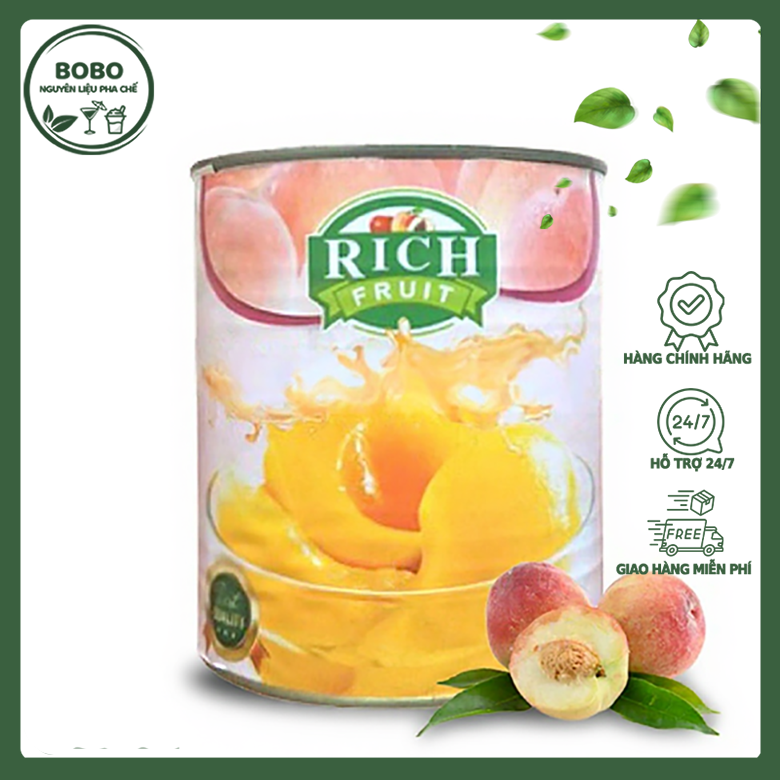 Đào Ngâm Rich 825Gr