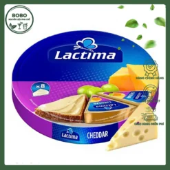 Phô Mai Lactima Cheddar Hộp 8 Miếng