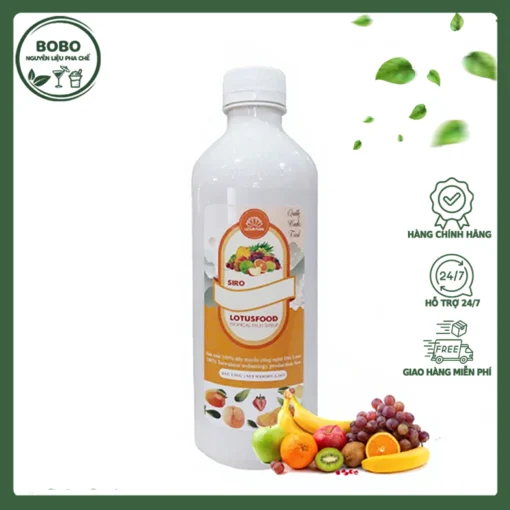 Siro Lotus Trái Cây Hoa Quả Nhiệt Đới 1.3Kg