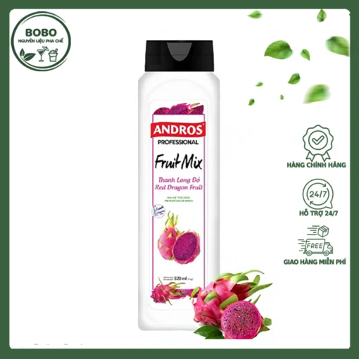 Andros Fruit Mix Thanh Long Đỏ 820Ml
