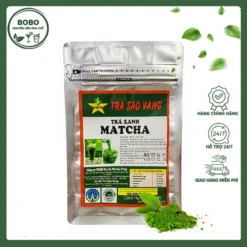 Trà Sao Vàng Bột Trà Xanh Matcha Gói 100G