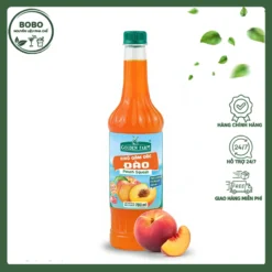 Siro Golden Farm Đậm Đặc Đào 700Ml