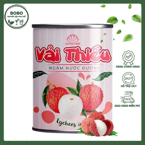 Vải Ngâm Lotus 560Gr
